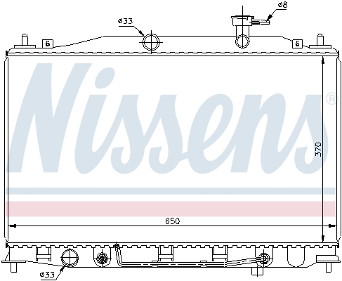 Radiator, racire motor 67503 NISSENS