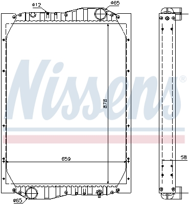 Radiator, racire motor 69601A NISSENS