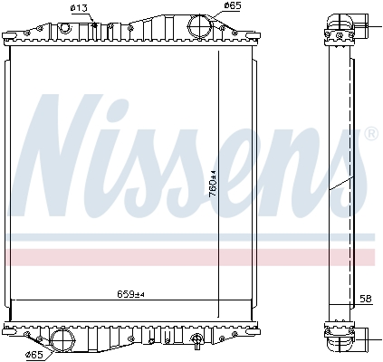 Radiator, racire motor 69602A NISSENS