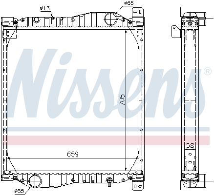 Radiator, racire motor 69606A NISSENS