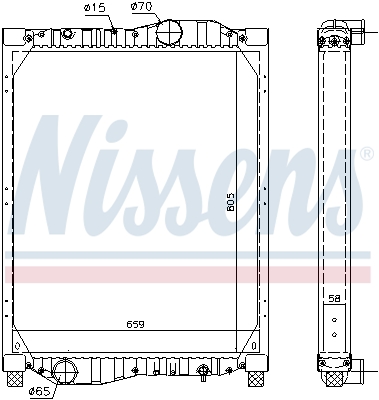 Radiator, racire motor 69609 NISSENS