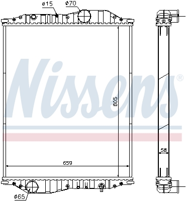 Radiator, racire motor 696090 NISSENS