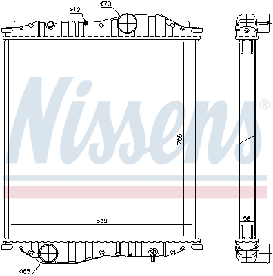 Radiator, racire motor 696100 NISSENS