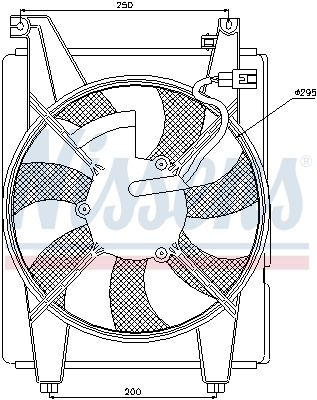 Ventilator, radiator 85088 NISSENS