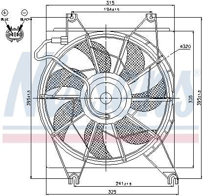 Ventilator, radiator 85620 NISSENS