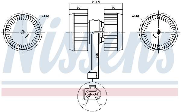 Ventilator, habitaclu 87238 NISSENS