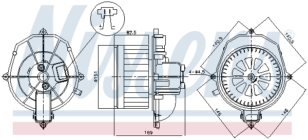 Ventilator, habitaclu 87518 NISSENS