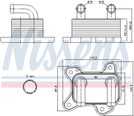 Radiator ulei, ulei motor 90682 NISSENS