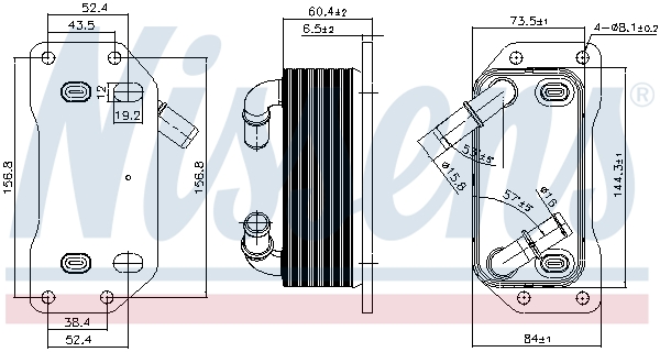 Radiator ulei, ulei motor 91254 NISSENS