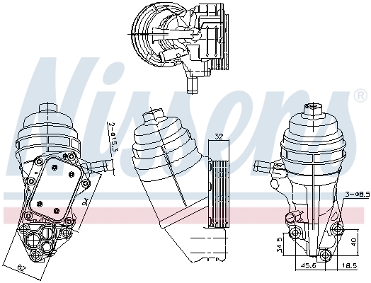 Radiator ulei, ulei motor 91320 NISSENS