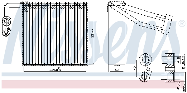 Evaporator,aer conditionat 92297 NISSENS