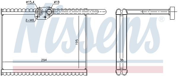 Evaporator,aer conditionat 92324 NISSENS