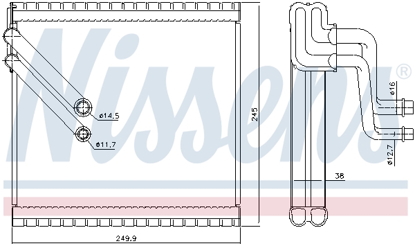Evaporator,aer conditionat 92409 NISSENS