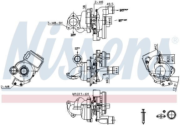 Compresor,sistem de supraalimentare 93119 NISSENS