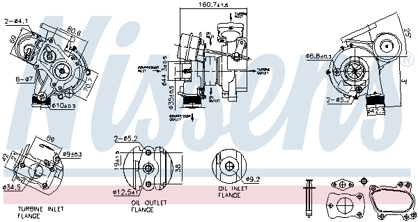 Compresor,sistem de supraalimentare 93256 NISSENS