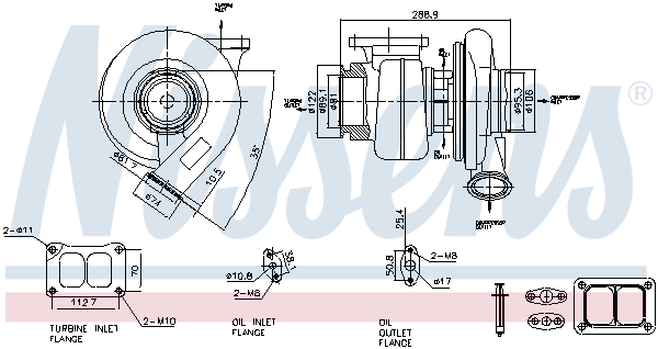 Compresor,sistem de supraalimentare 93303 NISSENS
