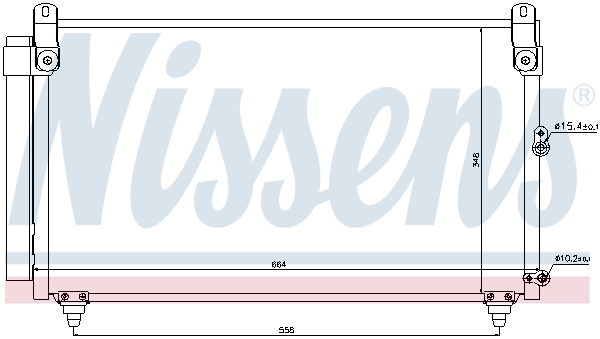 Condensator, climatizare 940191 NISSENS