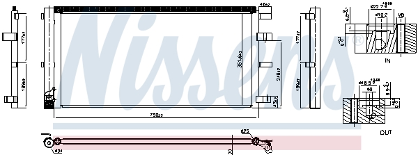 Condensator, climatizare 940829 NISSENS