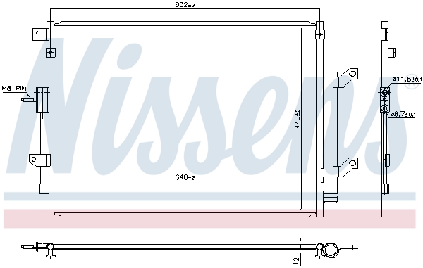 Condensator, climatizare 940934 NISSENS