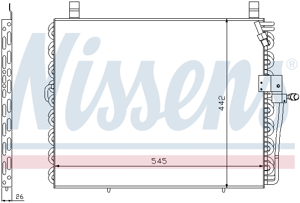 Condensator, climatizare 94176 NISSENS