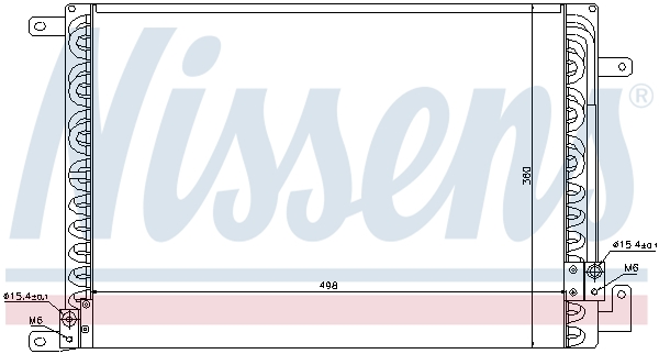 Condensator, climatizare 94391 NISSENS