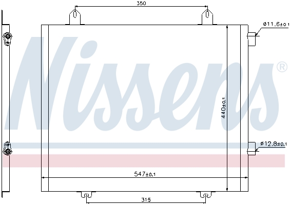 Condensator, climatizare 94573 NISSENS