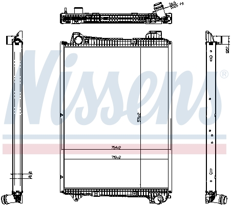 Radiator, racire motor 606321 NISSENS