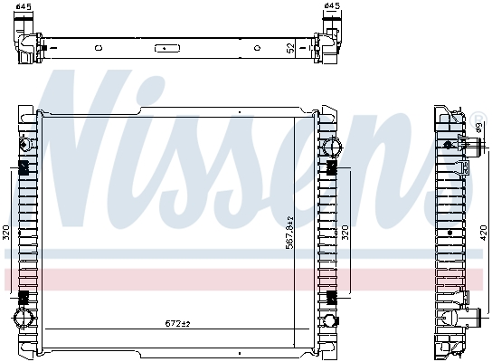 Radiator, racire motor 606370 NISSENS