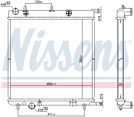 Radiator, racire motor 606400 NISSENS