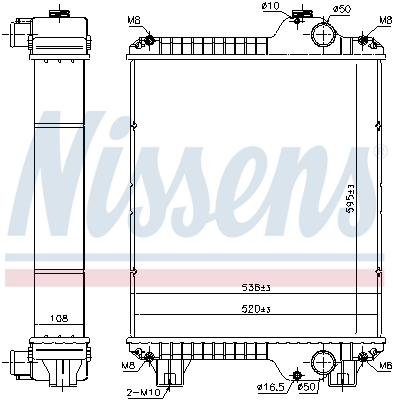 Radiator, racire motor 606891 NISSENS