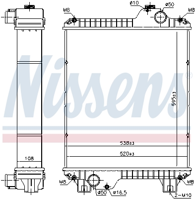Radiator, racire motor 606931 NISSENS