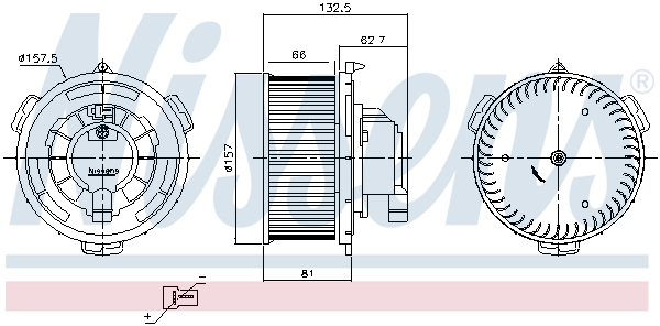 Ventilator, habitaclu 87650 NISSENS