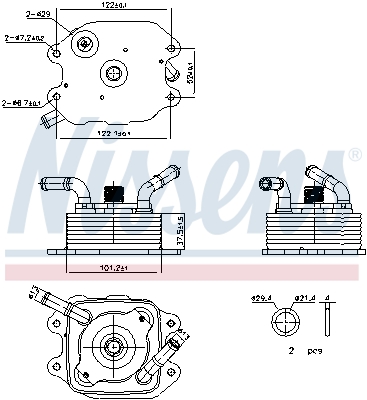 Radiator ulei, ulei motor 91440 NISSENS