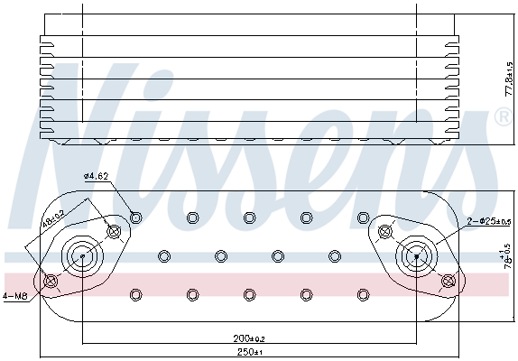 Radiator ulei, ulei motor 91465 NISSENS