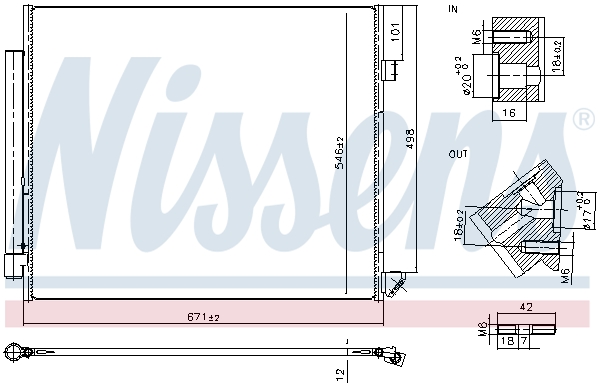 Condensator, climatizare 940852 NISSENS