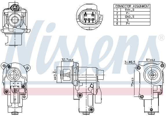 Supapa EGR 98174 NISSENS