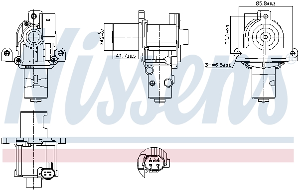 Supapa EGR 98183 NISSENS