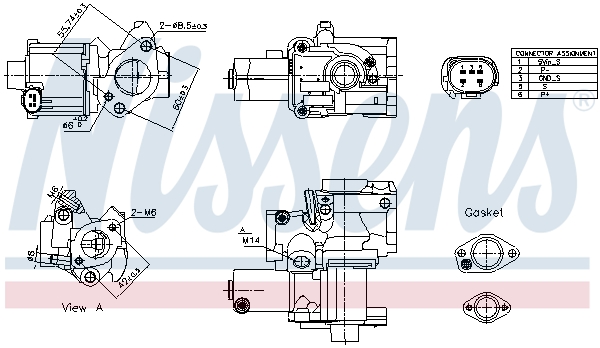 Supapa EGR 98199 NISSENS