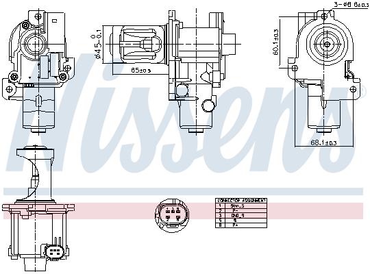 Supapa EGR 98216 NISSENS