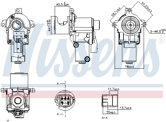 Supapa EGR 98217 NISSENS