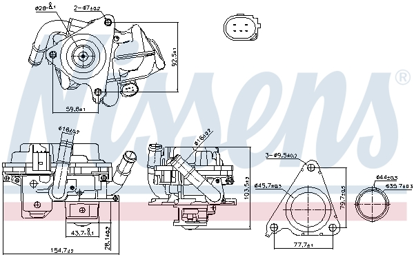 Supapa EGR 98379 NISSENS