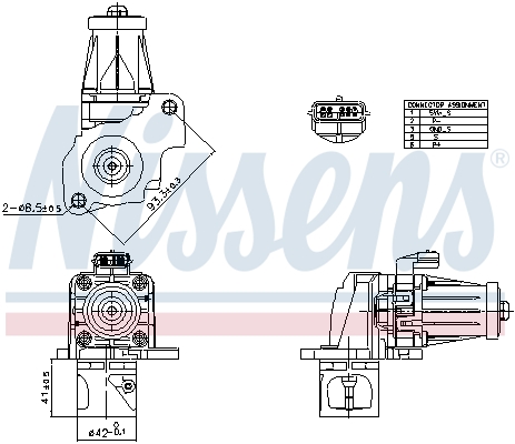 Supapa EGR 98405 NISSENS