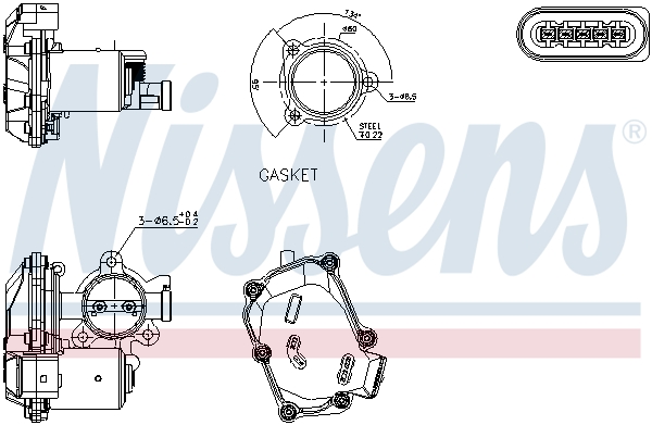 Supapa EGR 98419 NISSENS