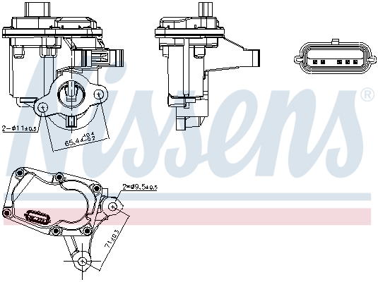 Supapa EGR 98446 NISSENS