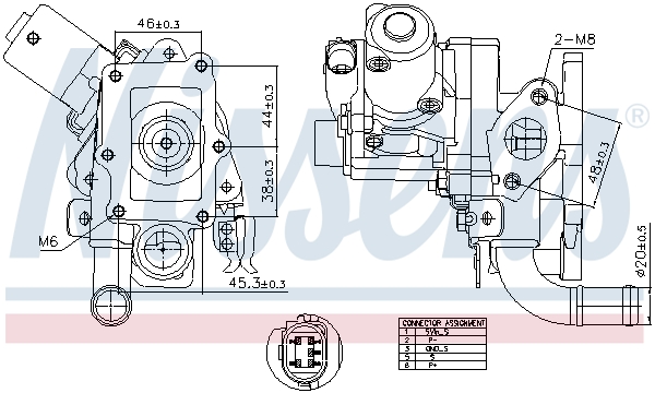 Supapa EGR 98514 NISSENS