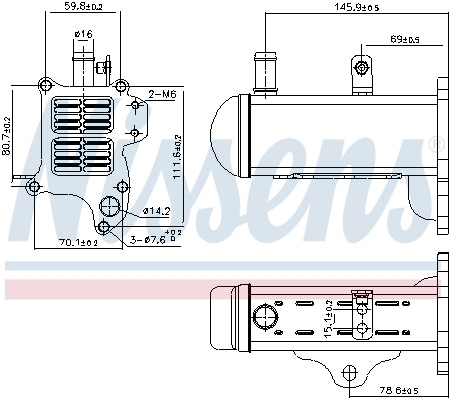 Radiator, recirculare gaze de esapament 989425 NISSENS