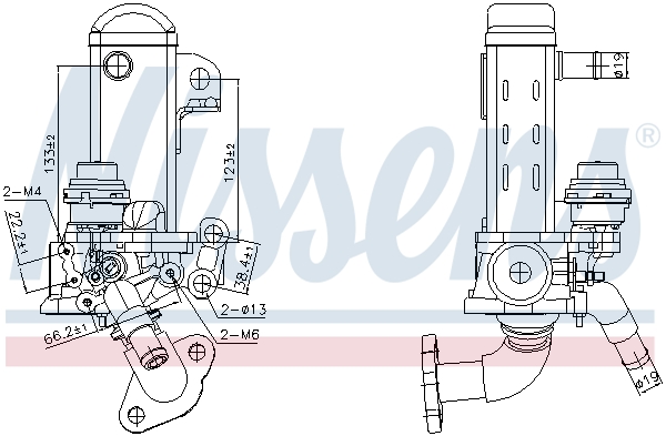 Radiator, recirculare gaze de esapament 989461 NISSENS