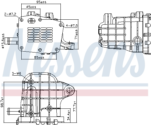 Radiator, recirculare gaze de esapament 989481 NISSENS