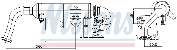 Radiator, recirculare gaze de esapament 989482 NISSENS