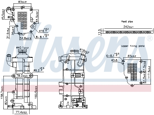 Radiator, recirculare gaze de esapament 989503 NISSENS